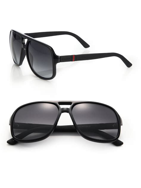 gucci 59mm aviator sunglasses|Men's Designer Luxury Aviator Sunglasses .